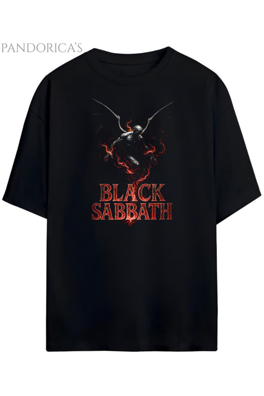 Pandorica's Black Sabbath Tasarımı Unisex Pamuklu T-shirt