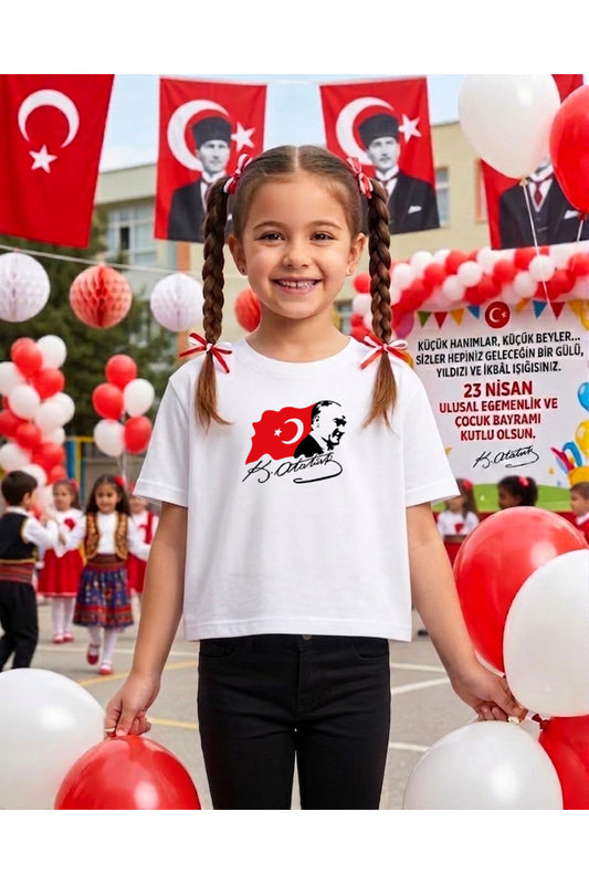 Pandorica's Mustafa Kemal ATATÜRK Tasarımı İmzalı Baskılı Unisex Pamuklu T-shirt