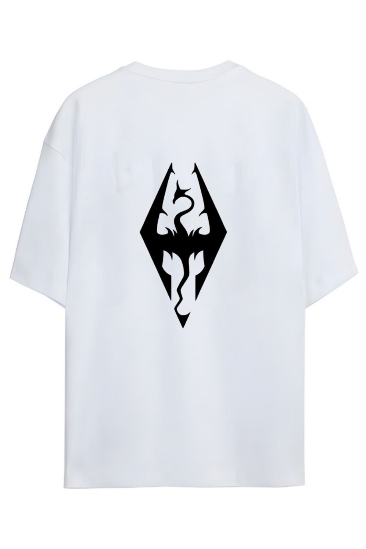 Skyrim Tasarımı Unisex Pamuklu T-Shirt