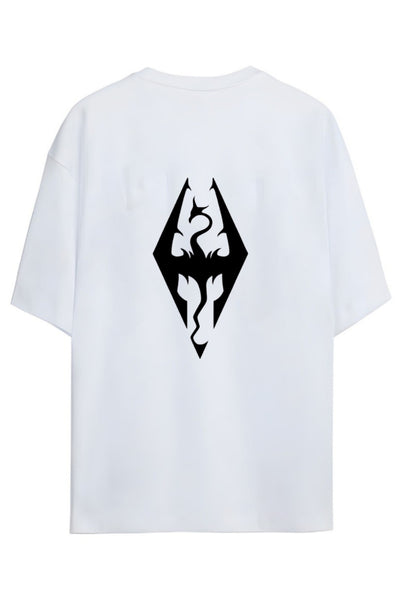 Skyrim Tasarimi Unisex Pamuklu T-shirt