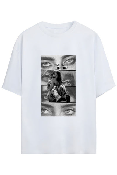 Billie Eilish Tasarimi Unisex Pamuklu T-shirt