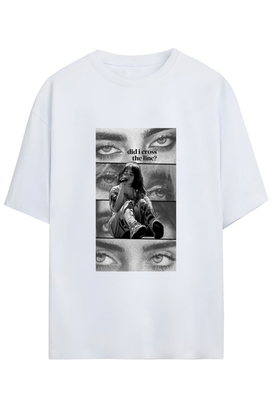 Billie Eilish Tasarimi Unisex Pamuklu T-shirt