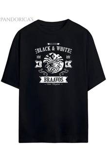 Pandorica's Game of Thrones Tasarımı House Black & White Braavos Baskılı Unisex Pamuklu T-shirt
