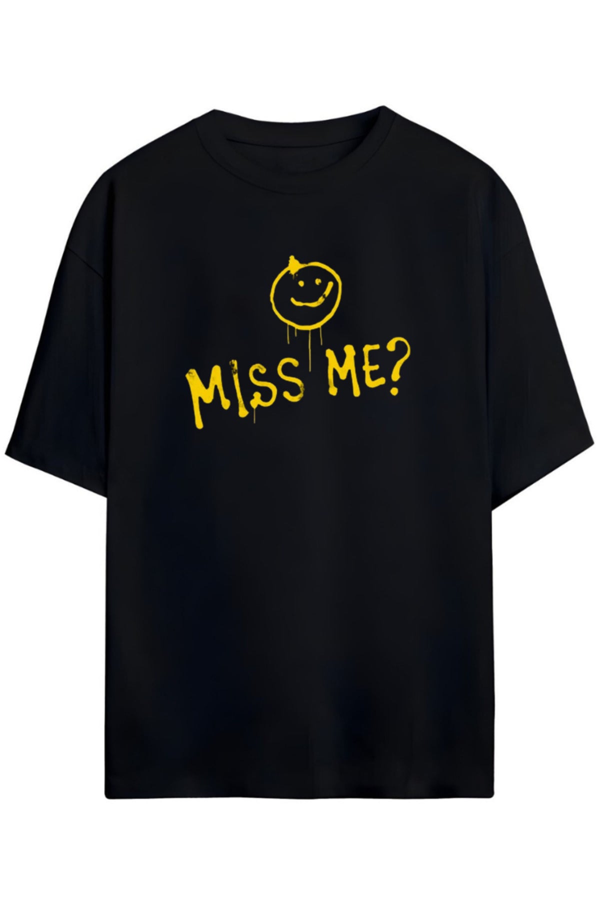 Siyah Sherlock Tasarımı Unisex Pamuklu T-Shirt - 1