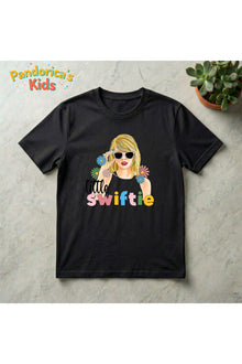 Pandorica's Taylor Swift Tasarımı Pamuklu Unisex Çocuk T-shirt