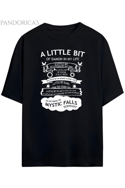 Pandorica's The Vampire Diaries Tasarımı Unisex Pamuklu T-shirt