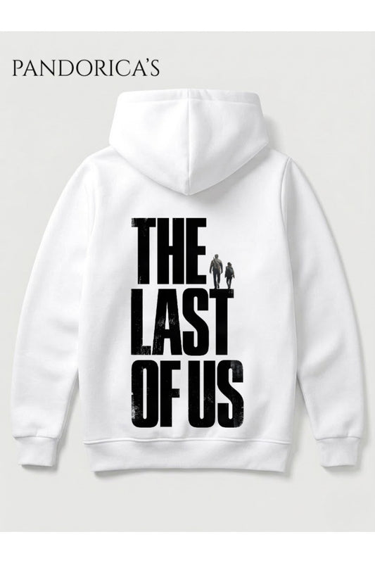 THE LAST OF US Tasarımı Yazılı SIRT BASKILI Unisex Kapüşonlu Pamuklu Gamer Sweatshirt (Hoodie)