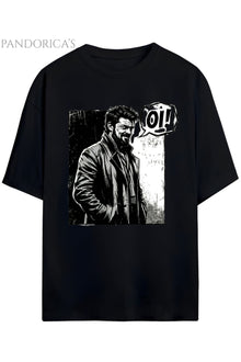 Pandorica's THE BOYS Tasarım Serisi BILLY BUTCHER "Oİ" Yazılı Baskılı Unisex Pamuklu Tişört