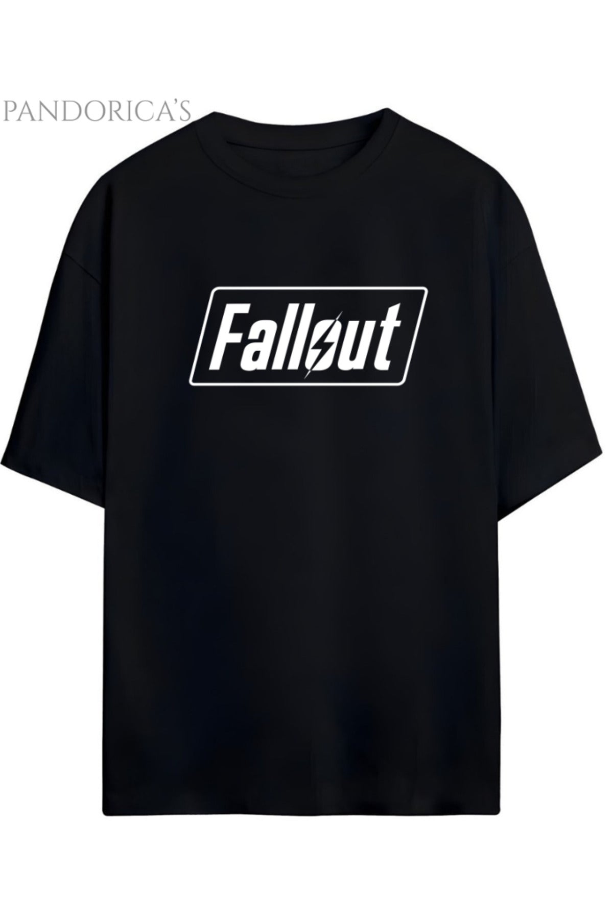 Fallout Tasarımı Baskılı Yazılı Pamuklu Unisex Tişört