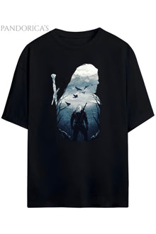 Pandorica's THE WITCHER Tasarımı Baskılı Yazılı Unisex Pamuklu T-shirt