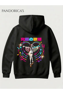 One Piece Özel Tasarım Serisi "ULTIMATA DIVA" Yazılı Sırt Baskılı Unisex Kapüşonlu Pamuklu Sweatshirt (Hoodie)