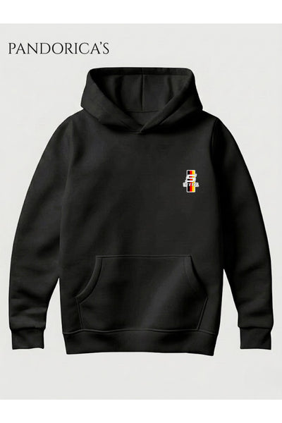 SEBASTIAN VETTEL 5 Tasarımı Yazılı SIRT VE GÖĞÜS BASKILI Unisex Kapüşonlu Pamuklu Sweatshirt (Hoodie)