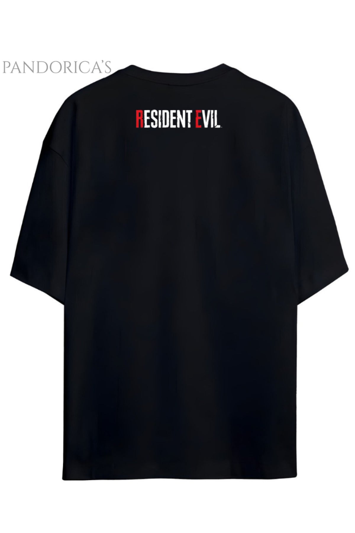Pandorica's Resident Evil Umbrella Corp. Tasarımı Göğüs Ve Sırt Baskılı Unisex Pamuklu T-Shirt