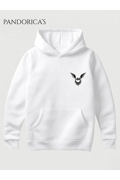 Lewis Hamilton 44 Tasarımı Sırt ve Göğüs Baskılı Unisex Kapüşonlu Pamuklu Sweatshirt (Hoodie)