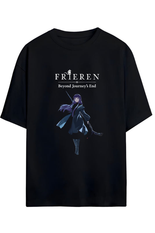 Frieren: Beyond Journey's End (Sousou no Frieren) FERN Baskılı Yazılı Pamuklu Unisex Tişört