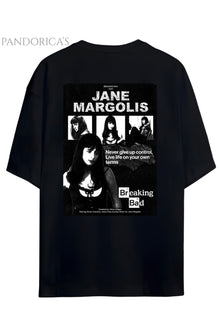 Pandorica's Breaking Bad Jane Margolis Sırt ve Göğüs Tasarımı Baskılı Unisex Pamuklu T-shirt