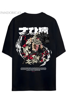 ONE PIECE ÖZEL TASARIM SERİSİ "CHARLOTTE KATAKURI" SIRT BASKILI YAZILI UNISEX PAMUKLU TİŞÖRT