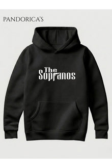 THE SOPRANOS Tasarımı Yazılı Baskılı Unisex Kapüşonlu Pamuklu Sweatshirt Hoodie