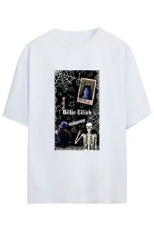 Billie Eilish Tasarimi Unisex Pamuklu T-shirt