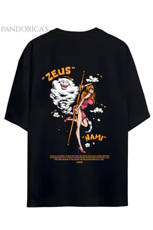 ONE PIECE ÖZEL TASARIM SERİSİ "NAMI" SIRT BASKILI YAZILI UNISEX PAMUKLU TİŞÖRT