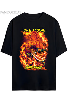 Pandorica's Demon Slayer Tasarimi Unisex Pamuklu T-shirt