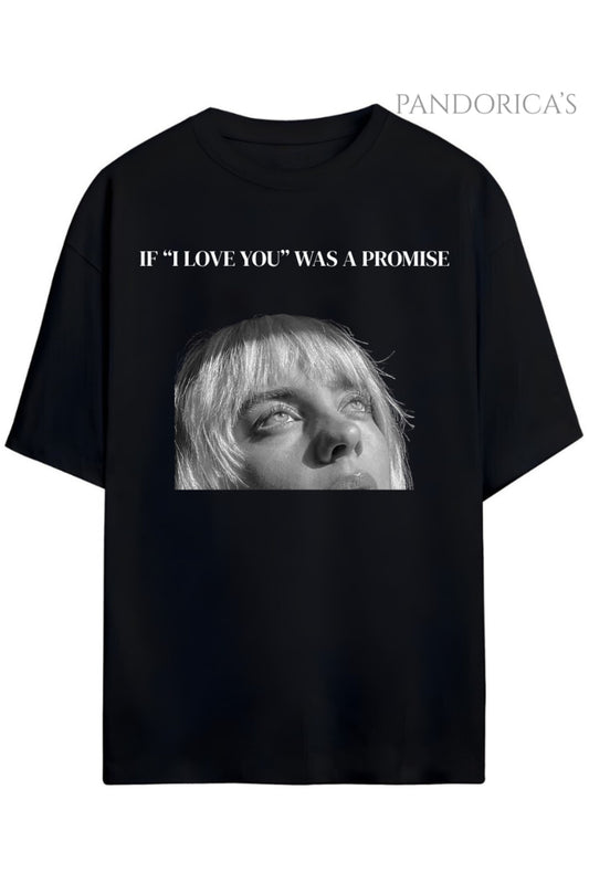 Pandorica's Billie Eilish Tasarımı Unisex Pamuklu T-shirt
