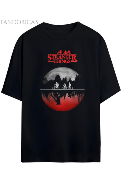 Pandorica's Stranger Things Tasarımı Unisex Pamuklu T-shirt