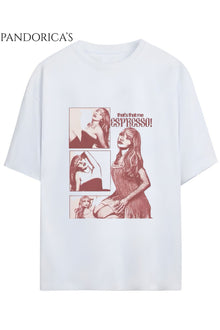 Sabrina Carpenter Baskılı Yazılı Unisex Relaxed Kalıp Pamuklu T-shirt