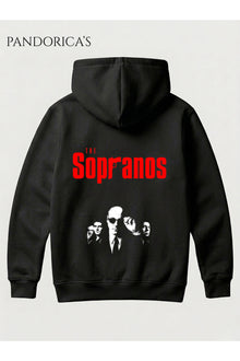 THE SOPRANOS Yazılı SIRT Baskılı Unisex Kapüşonlu Pamuklu Sweatshirt Hoodie