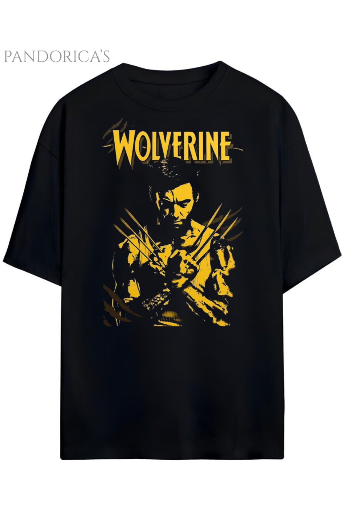 Pandorica's Wolverine Tasarımı Unisex Pamuklu T-Shirt