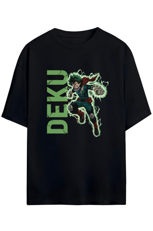 DEKU MHA Tasarimi Unisex Pamuklu T-shirt