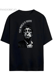 Pandorica's Scarface Tasarimi Unisex Pamuklu T-shirt
