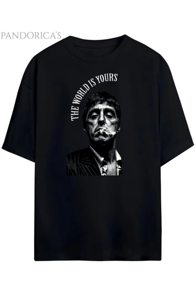 Pandorica's Scarface Tasarimi Unisex Pamuklu T-shirt