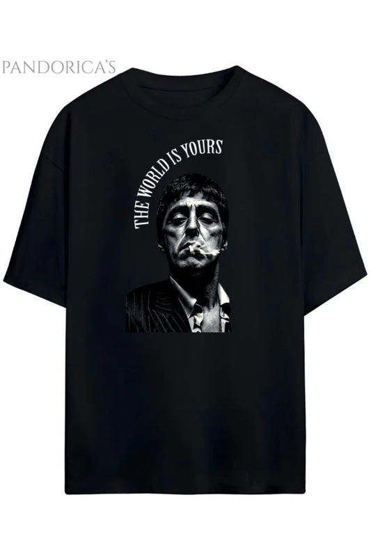 Pandorica's Scarface Tasarimi Unisex Pamuklu T-shirt
