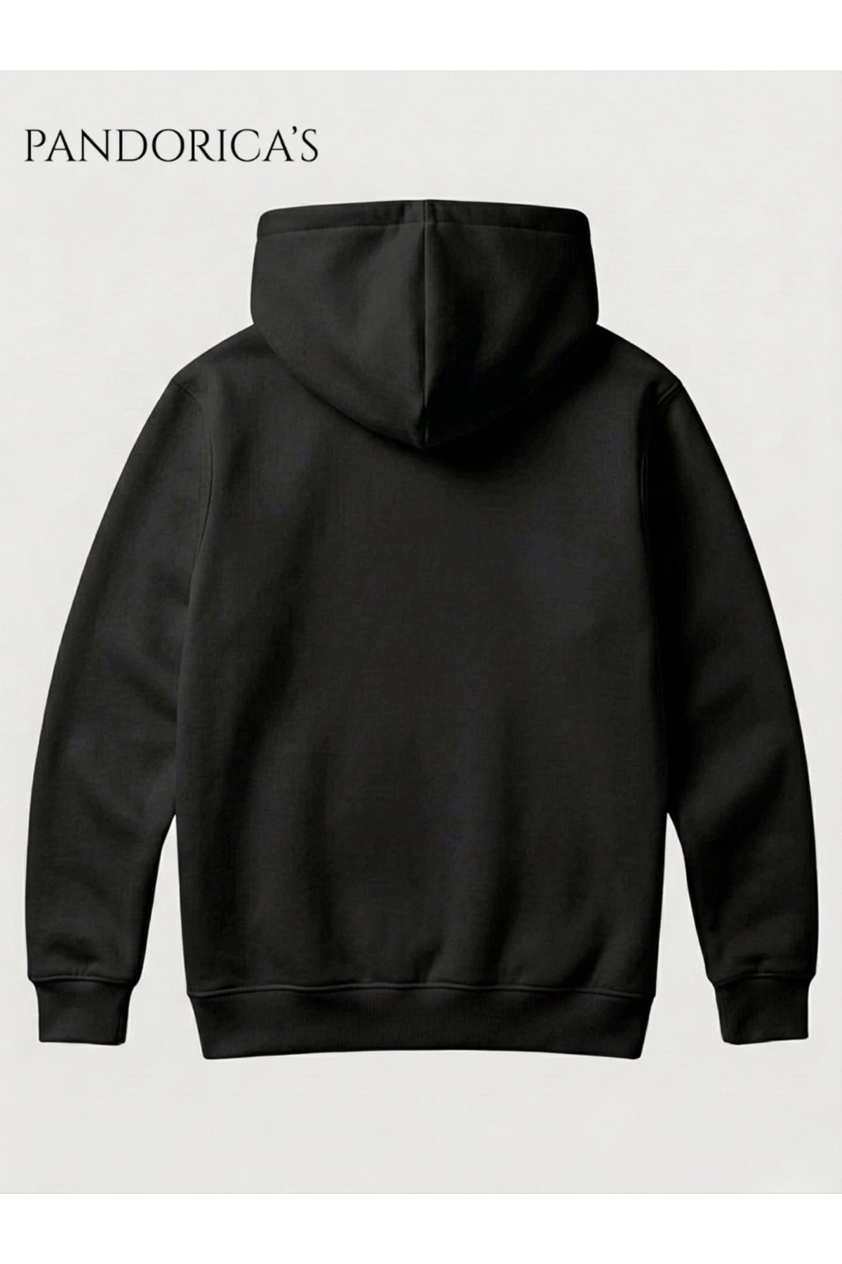 Siyah Invincible Tasarım Serisi "Allen The Alen" Yazılı Baskılı Unisex Kapüşonlu Pamuklu Sweatshirt (Hoodie) - 17