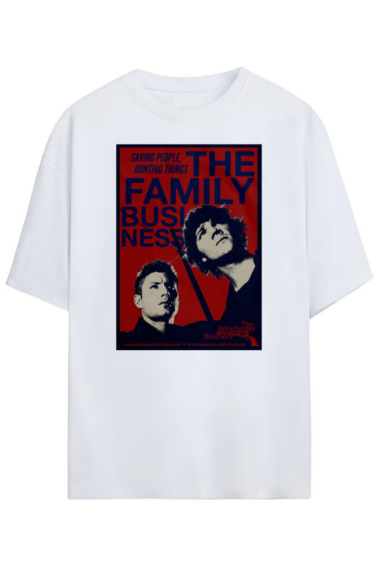 Supernatural Tasarimi Unisex Pamuklu T-shirt
