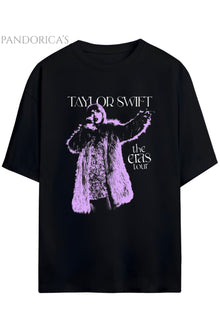 Pandorica's Taylor Swift THE ERAS TOUR Tasarımı Baskılı Yazılı Unisex Pamuklu T-shirt