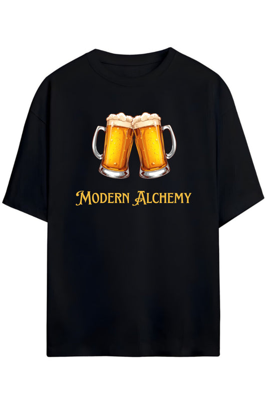 Modern Alchemy Yazılı Bira Orijinal Tasarım Unisex Pamuklu T-shirtUnisex Pamuklu T-shirt