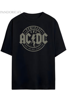 Pandorica's AC/DC Tasarimi Unisex Pamuklu T-shirt