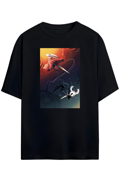 Hollow Knight Tasarimi Unisex Pamuklu T-shirt