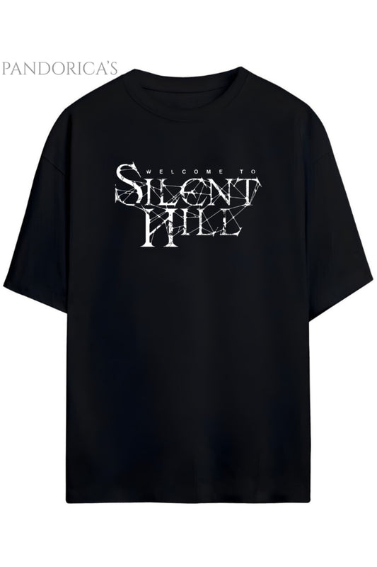 Pandorica's SILENT HILL TAsarımı Baskılı Yazılı Unisex Pamuklu T-shirt