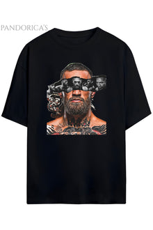 Pandorica's Ufc Conor McGregor Tasarımı Baskılı Unisex Pamuklu T-shirt