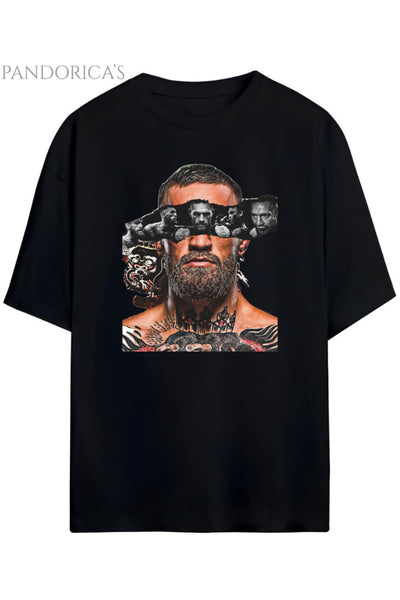 Pandorica's Ufc Conor McGregor Tasarımı Baskılı Unisex Pamuklu T-shirt