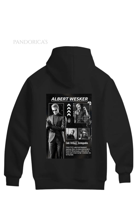 Pandorica's Resident Evil Albert Wesker Tasarımı Unisex Kapüşonlu Pamuklu Sweatshirt (Hoodie)