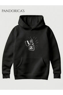 LIFE IS STRANGE "FIRE WALK" Tasarımı Yazılı Baskılı Unisex Kapüşonlu Pamuklu Sweatshirt Hoodie