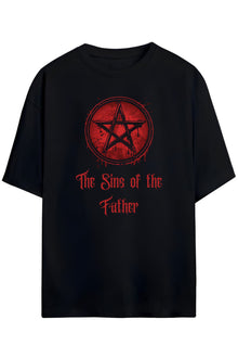 The Sins Of the Father Yazılı Resim Baskılı Orijinal Tasarım Unisex Pamuklu T-shirt
