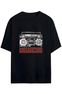 Rock Radyo Tasarım 2 Unisex Pamuklu T-shirt
