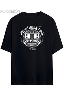 Pandorica's Back To The Future Unisex Pamuklu T-shirt