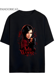 Resident Evil Tasarım Serisi "ADA WONG" Baskılı Unisex Pamuklu Gamer Tişört