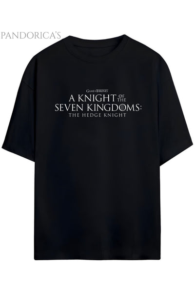 Pandorica's A Knight Of the Seven Kingdoms Tasarımı Sırt Ve Ön Baskılı Unisex Pamuklu T-shirt
